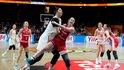 České basketbalistky v důležitém utkání skupiny D proti Číně