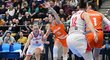 České basketbalistky v kvalifikačním duelu proti Nizozemsku
