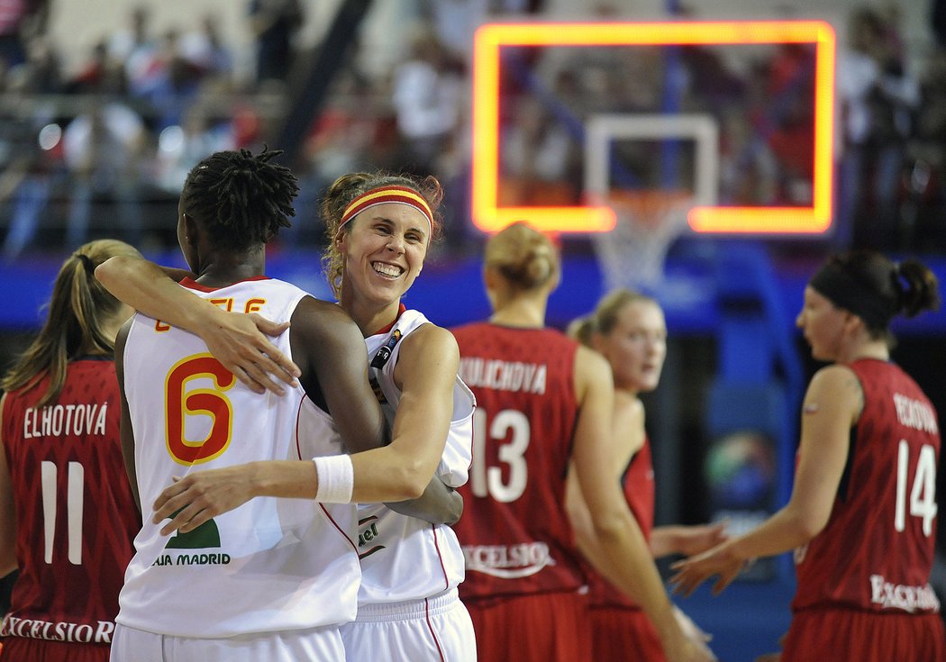 Radost španělských basketbalistek byla oprávněná.