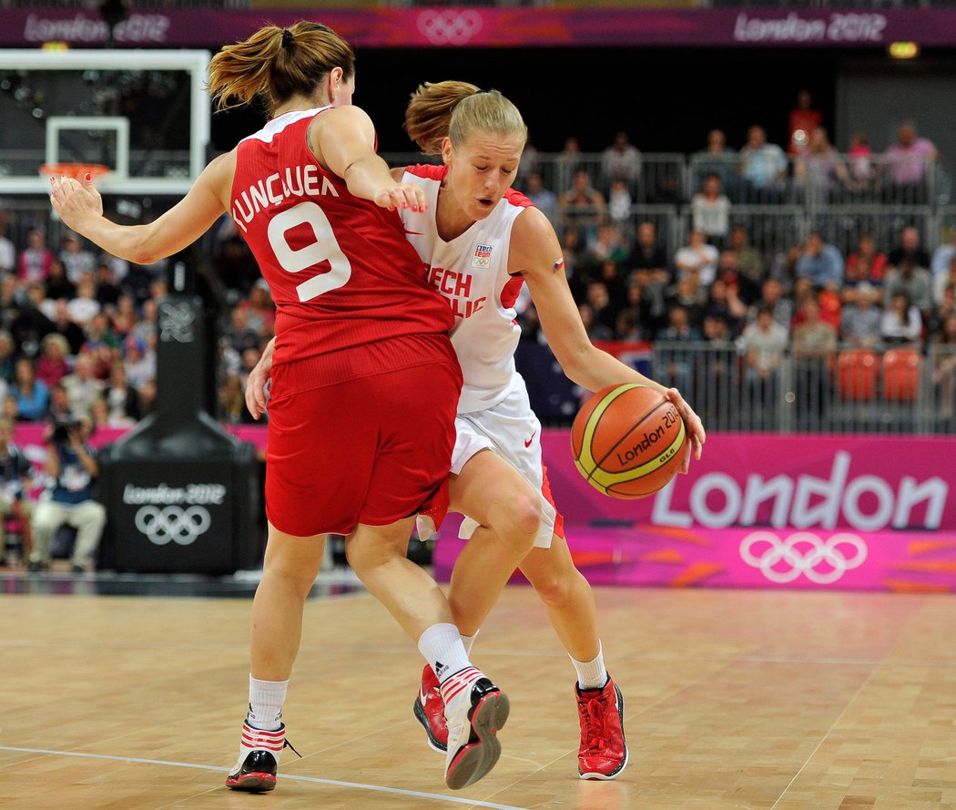 České basketbalistky na olympiádě v Londýně nezvládli ani druhé utkání s Tureckem