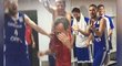 Čeští basketbalisté si oslavy postupu na mistrovství světa náramně užili