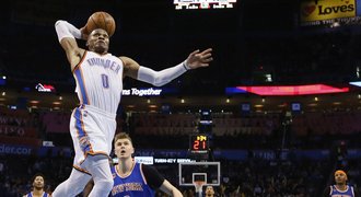 Westbrook dovedl Oklahomu k výhře 27. triple doublem v sezoně