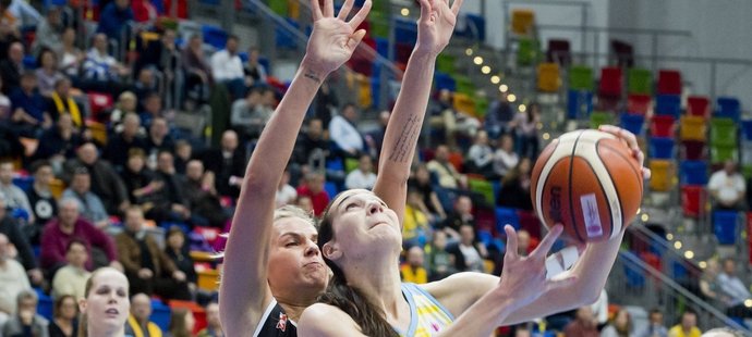 Sonja Petrovičová z USK Praha dala Jekatěrinburgu 16 bodů, na výhru to nakonec nestačilo - ilustrační foto