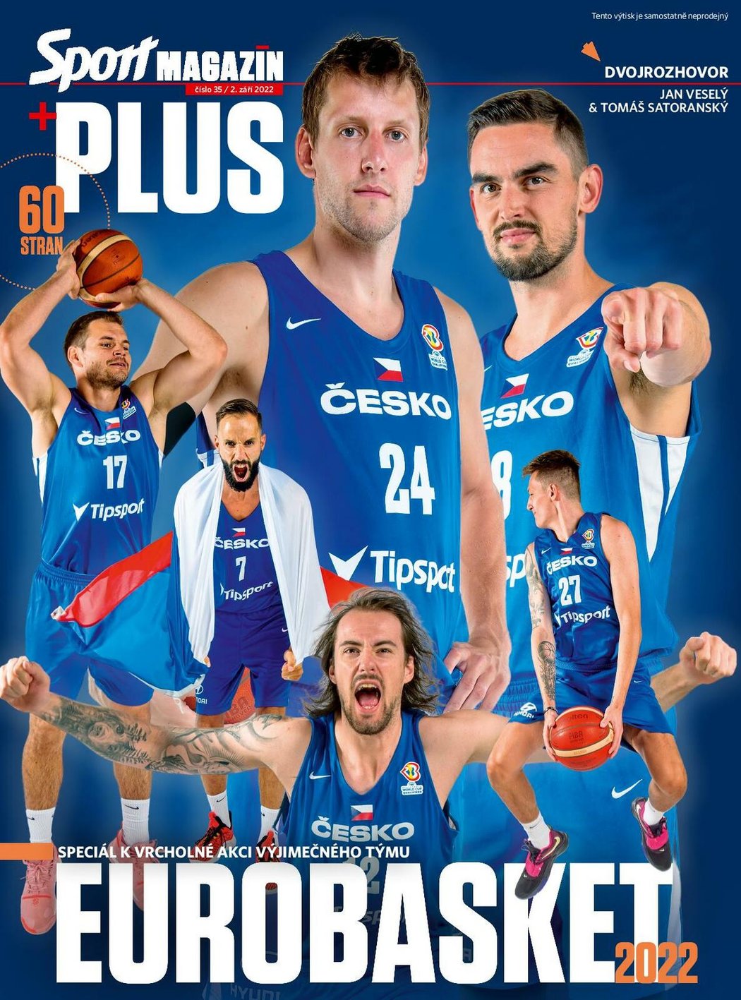 Titulní strana magazínu: Speciál EuroBasket 2022