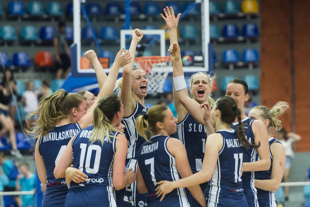 Basketbalistky Slovenska v euforii po postupu do čtvrtfinále mistrovství Evropy