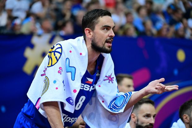 Tomáš Satoranský během utkání s Finskem Tomáš Satoranský během utkání s Finskem