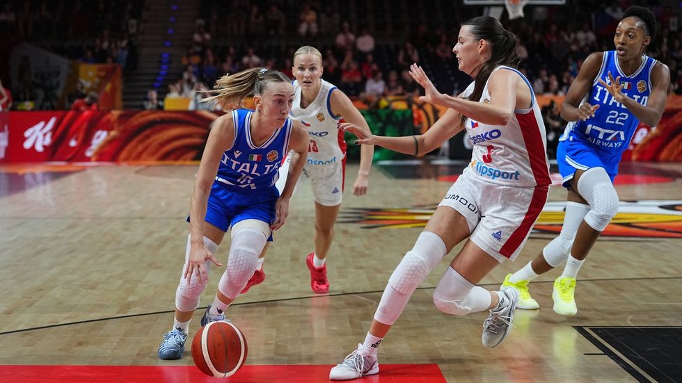 První zápas českých basketbalistek na MS proti Itálii
