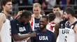 Američtí basketbalisté slaví výhru nad Polskem v zápase o sedmé místo na MS