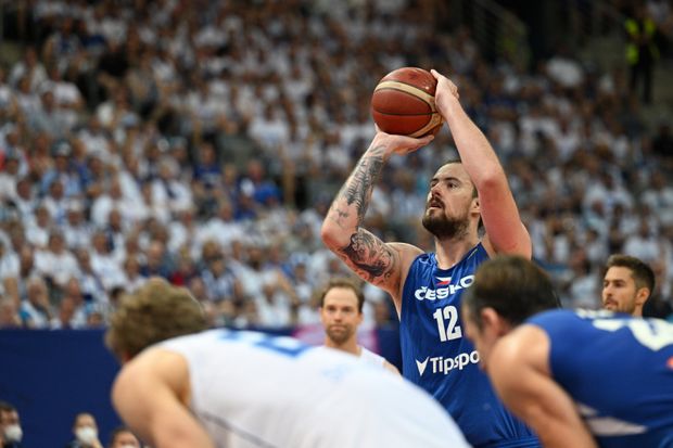 Ondřej Balvín během utkání s Finskem Ondřej Balvín během utkání s Finskem