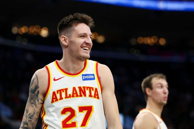 Šéf trojkového prostoru Krejčí nasázel dvacet bodů. Atlanta vyloupila Utah Šéf trojkového prostoru Krejčí nasázel dvacet bodů. Atlanta vyloupila Utah