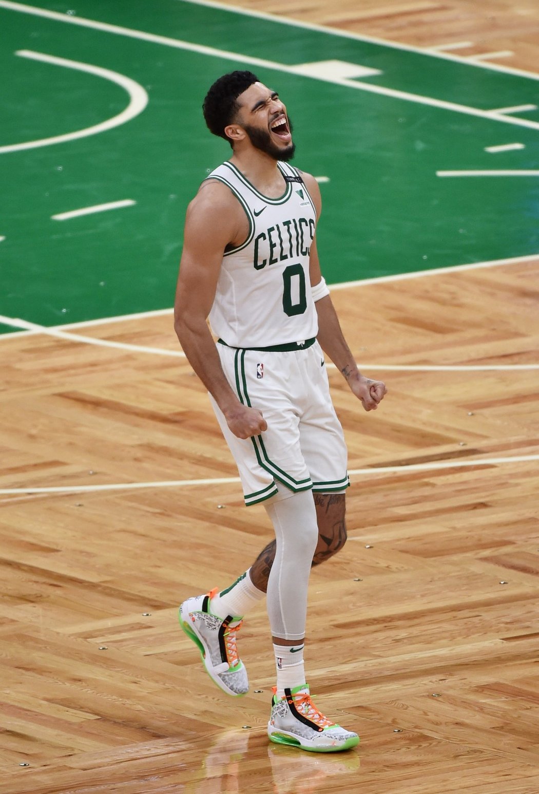 Hvězda Celtics Jayson Tatum