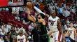 Utkání play off basketbalové NBA mezi Bostonem Celtics a Miami Heat