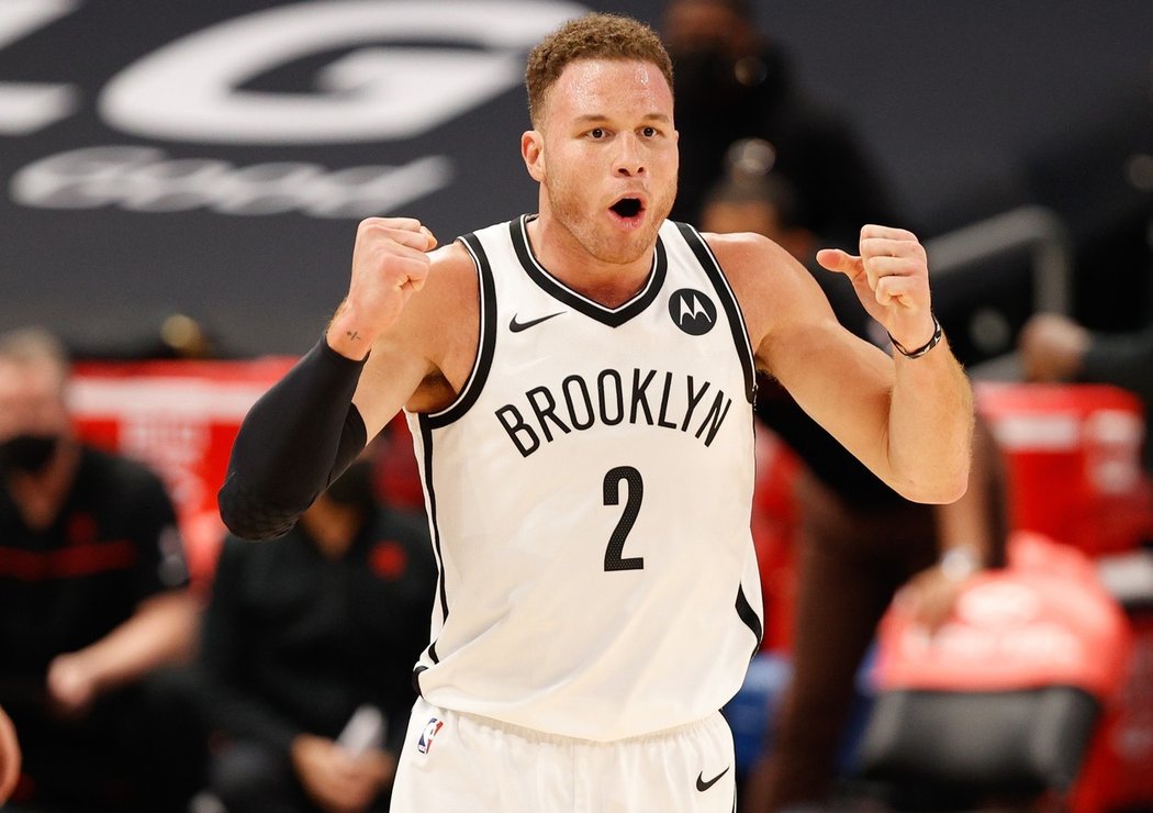 Blake Griffin slaví, Brooklyn má jisté play off