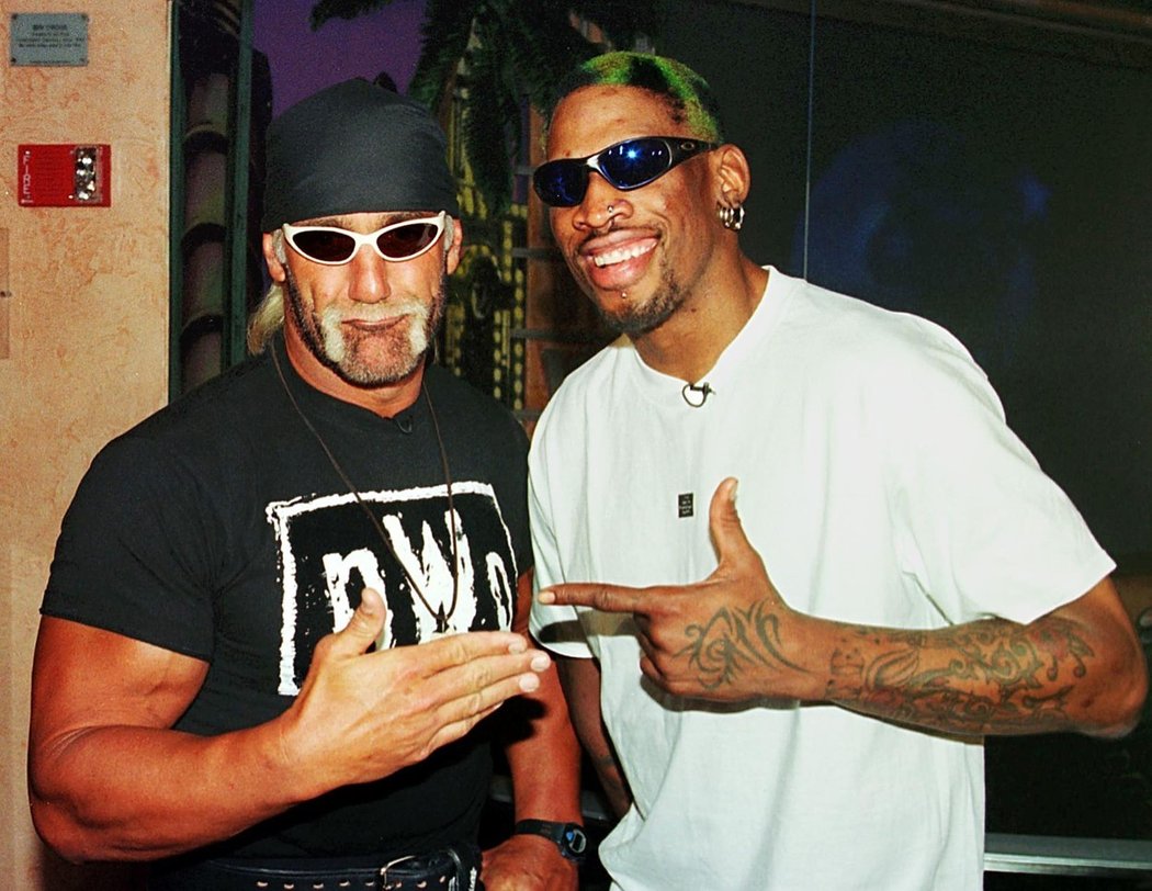 Dennis Rodman s wrestlerem Hulkem Hoganem