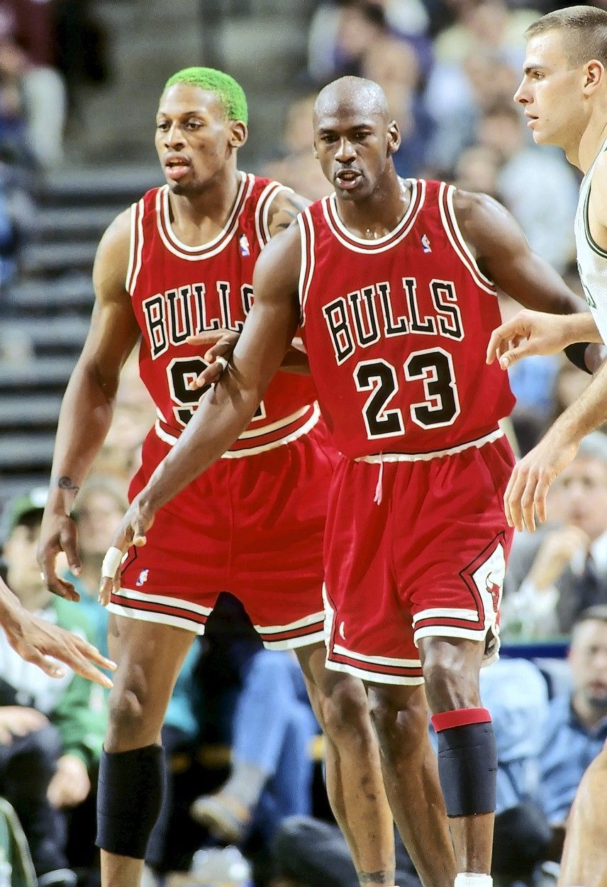 Jordan s Rodmanem v dresu Bulls