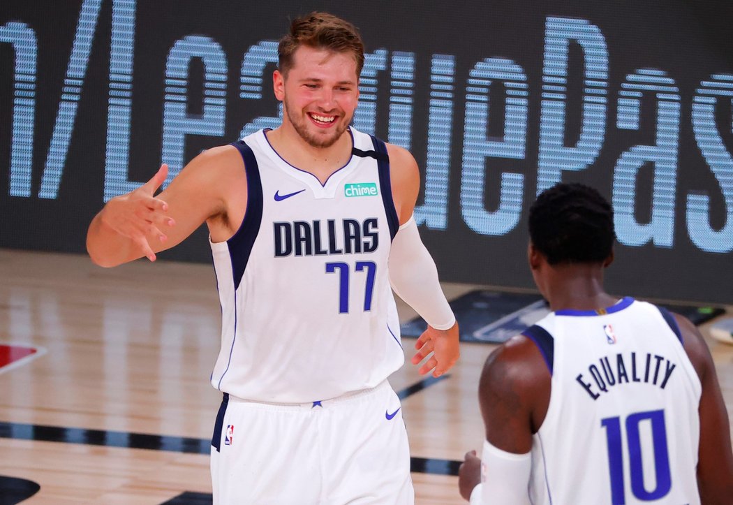 Hvězda basketbalového Dallasu  Luka Dončič