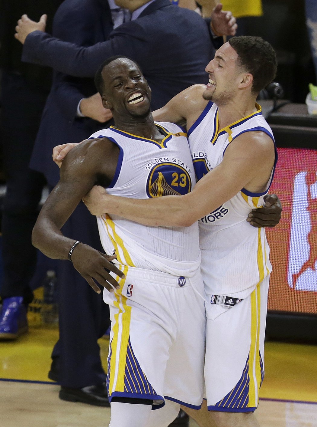 Draymond Green a Klay Thompson jsou šampiony