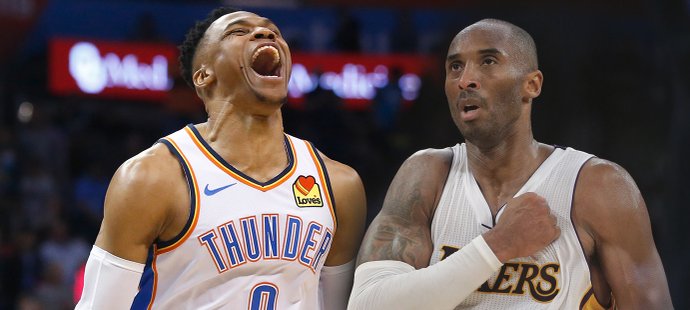 Russel Westbrook či Kobe Bryant se v NBA postarali o nezapomenutelné momenty