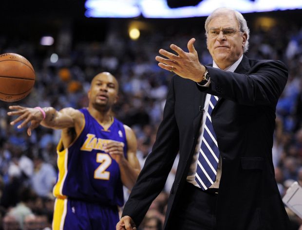 Trenér basketbalistů LA Lakers Phil Jackson. Trenér basketbalistů LA Lakers Phil Jackson.