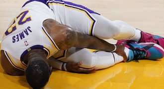 LeBron se zranil a Lakers padli. Takhle křičet jsem ho ještě neviděl, trnul parťák