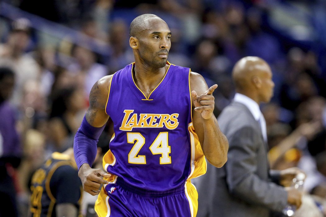 Kobe Bryant v zápase Los Angeles Lakers proti Pelikánům z New Orleans