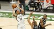 Giannis Antetokounmpo skvělým výkonem srazil Brooklyn