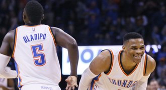 Westbrook opět táhl Oklahomu, mistrovský Cleveland na ni nestačil