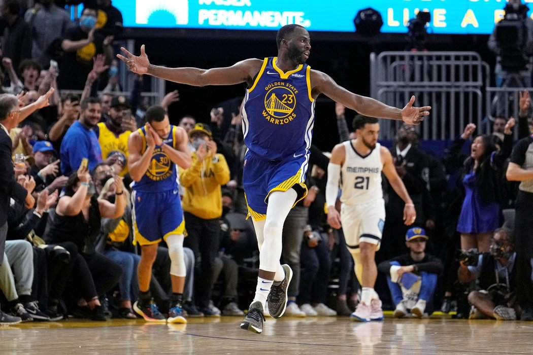 Golden State Warriors slaví postup do semifinále play off NBA