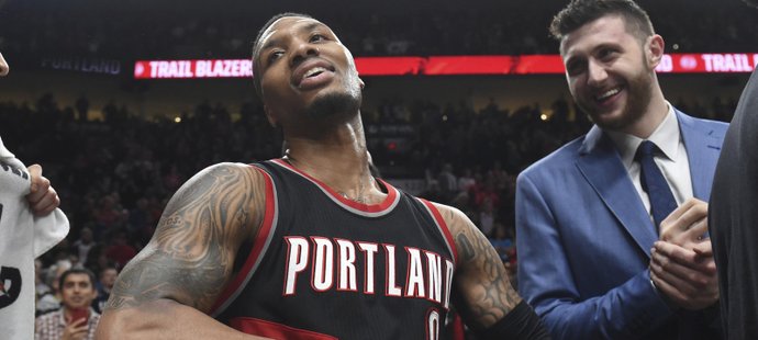 Damien Lillard z Portlandu v nočním utkání NBA zazářil 59 body