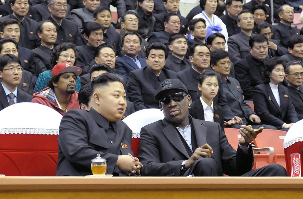 Dennis Rodman se v Severní Koreji spřátelil s Kim Čong-Unem