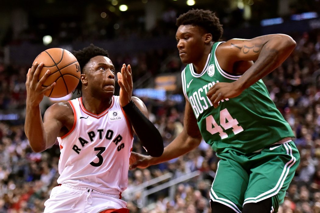 Basketbalisté Toronta v duelu dvou předních týmů Východní konference přehráli Boston jednoznačně 118:95