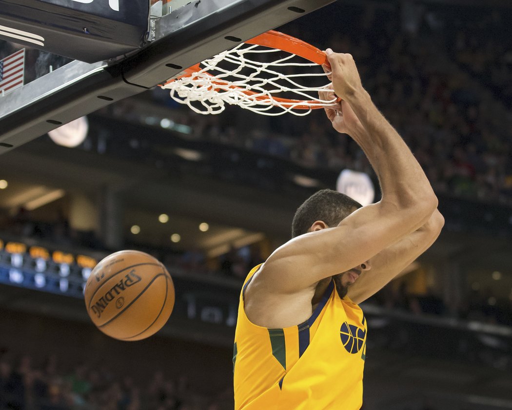 Rudy Gobert právě úspěšně zakončil