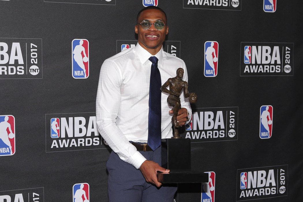 Russell Westbrook z Oklahomy byl zvolen nejužitečnějším hráčem ligy