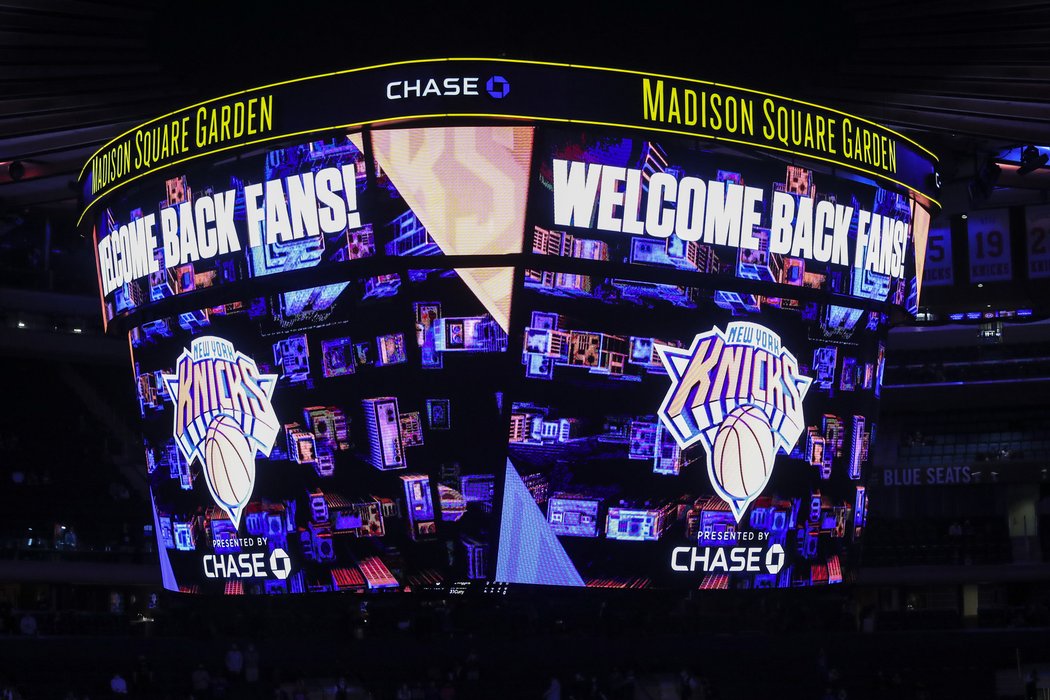Do Madison Square Garden znovu mohou fanoušci NBA