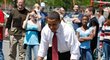 Během volební kampaně si Barack Obama našel na basketbal čas.