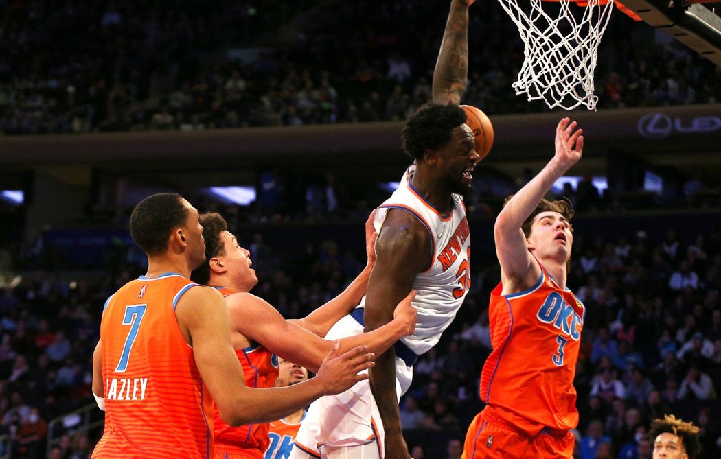 Basketbalisté Oklahomy udolali v prodloužení New York Knicks