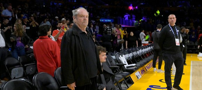 Jack Nicholson na zápase Lakers proti Golden State