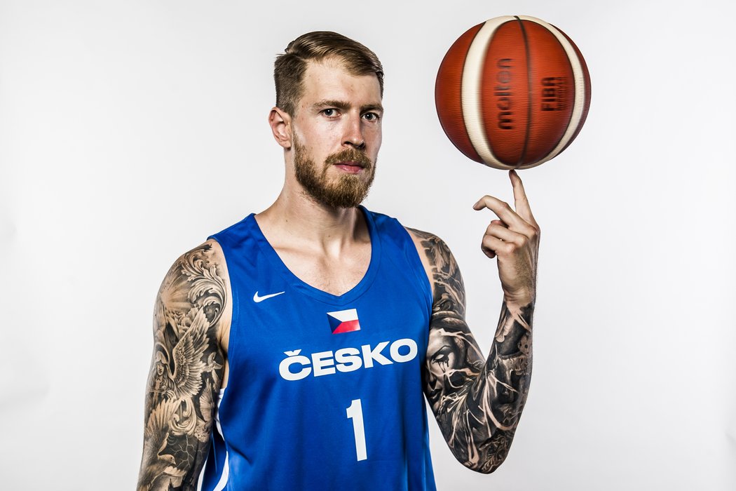 Český basketbalový reprezentant Patrik Auda