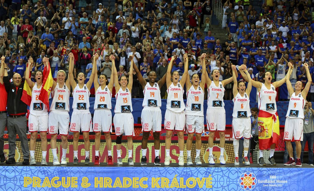 Basketbalistky Španělska finále jednoznačně ovládly