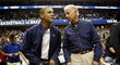 Prezident a viceprezident. Na basketbal se přišel podívat nejen Obama, ale i jeho politický parťák Joe Biden