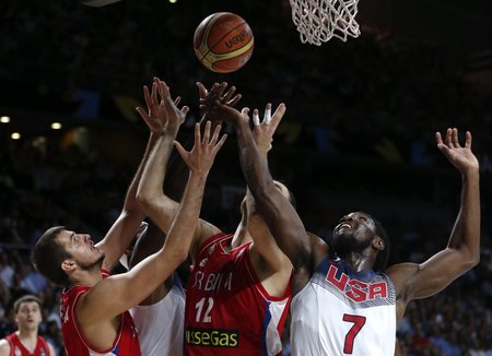 Finále basketbalového MS, kde suverénní Američané přejeli Srbsko