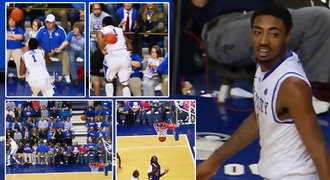 VIDEO: Za tři body! Basketbalista si vstřelil parádní vlastní koš