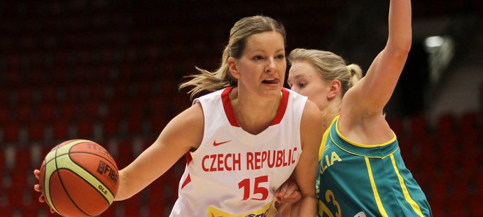 Eva Vítečková si proti Chorvatsku připsala 15 bodů.