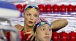 Česká plavkyně Simona Baumrtová (vzadu) na olympiádě v Riu neuspěla