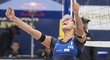 Barbora Hermannová se raduje po výhře v osmifinále na turnaji