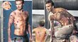 Beckham se pochlubil všemi svými tetováními