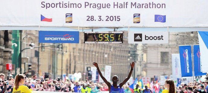 Keňan Wanjiru vyhrál Pražský půlmaraton