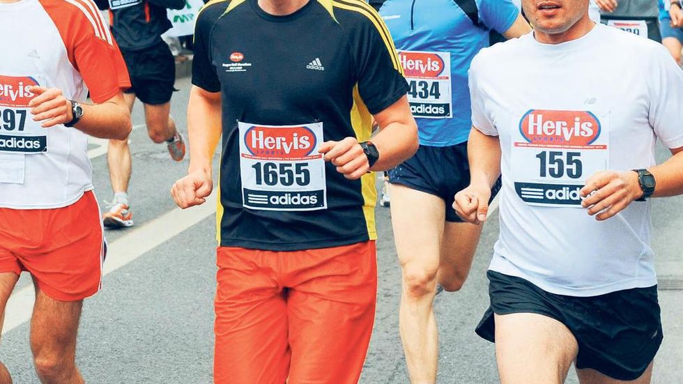 Redaktor Blesku na trati půlmaratonu.