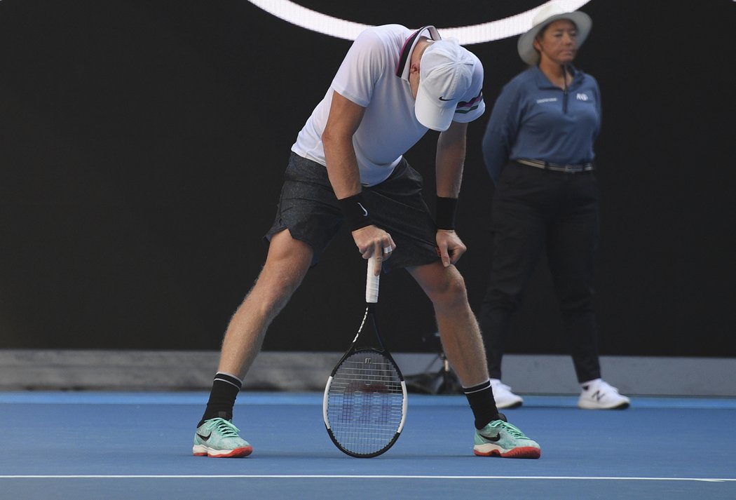 Tomáš Berdych na úvod Australian Open vyřadil turnajovou třináctku Kylea Edmunda (na snímku). Loňského semifinalistu porazil 6:3, 6:0 a 7:5.