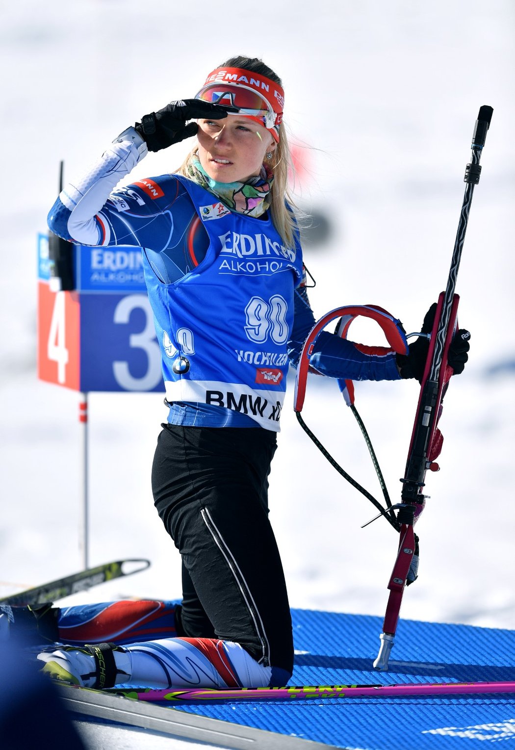 Česká biatlonistka Eva Puskarčíková